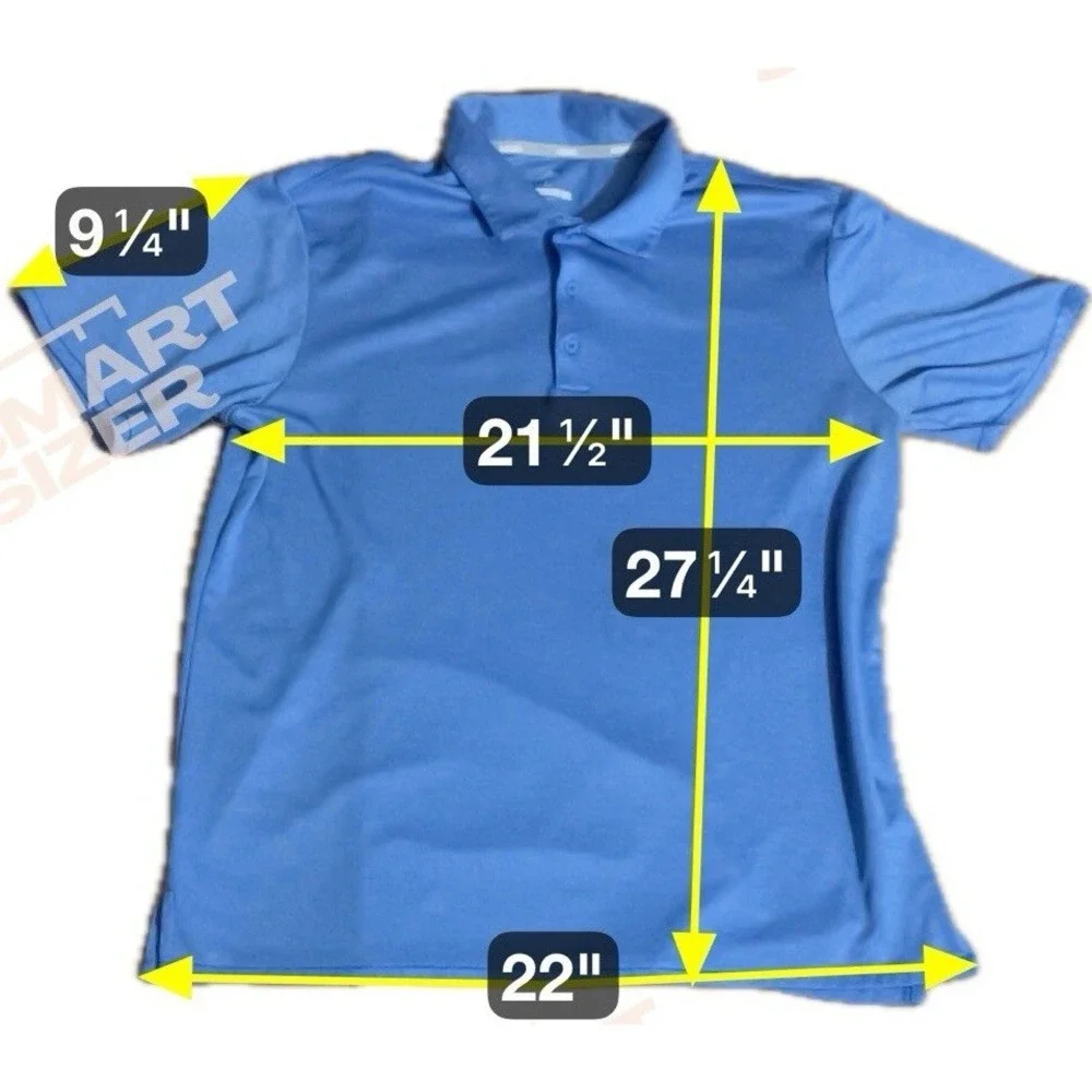 Adidas Golf Polo Shirt, Blue Heathered Short Sleeve Performance Top, Men's Large